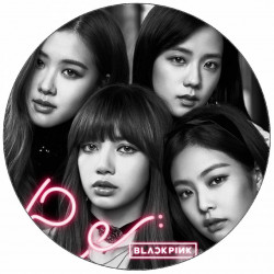 Jedlý papír Black pink 19,5cm