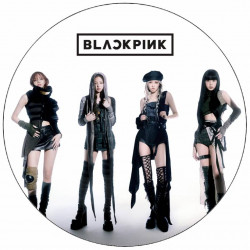 Jedlý papír Black pink 19,5cm