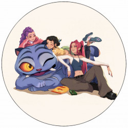 Jedlý papír K-pop Lovkyně démonů anime 19,5cm