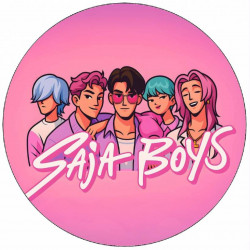 Jedlý papír K-pop Lovkyně démonů Saja Boys 19,5cm