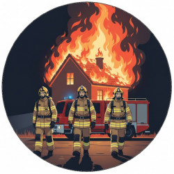 Jedlý papír hasič u požáru grafika 19,5 cm - Pictu Hap