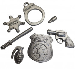 Policejní set nejedlá cukrová dekorace - Gricko Ivanjica
