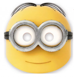 Papírové párty masky mimoň 6ks