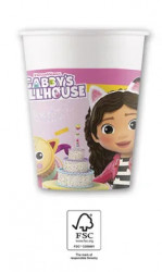 Papírové kelímky Gábinin kouzelný domek 8ks 200ml