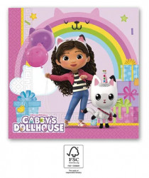 Papírové ubrousky Gábinin kouzelný domek 33x33cm 20ks