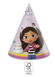 Papírové čepičky Gábinin kouzelný domek 6ks