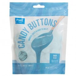 Světle modrá poleva v peckách 340g