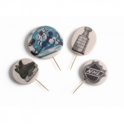 Cukrová dekorace hokejová sada