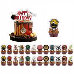 Zápich na dort Happy birthday, Harry potter 25ks