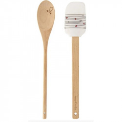 Dárková stěrka s vařečkou SRDÍČKA 29cm