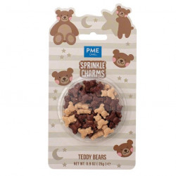 Cukrové zdobení medvídci 15mm, 25g