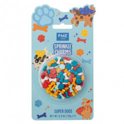 Cukrové zdobení tlapky a kosti 6x12mm, 25g