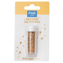 Jedlé konfety zlaté hvězdičky 1g