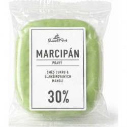 SweetArt Pravý marcipán světle zelený 30% mandlí (150 g)