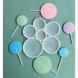 Silikonová forma na lízátka Kolečka