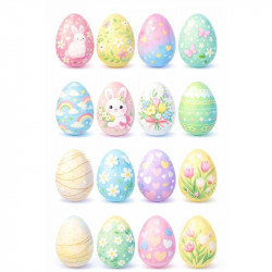 Jedlý papír k vystříhnutí velikonoční vajíčka A4