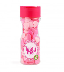 Cukrová dekorace Růžová srdíčka - 50g - bezlepkové